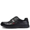 Kickers Reasan Strap Leather Shoe - Black 