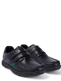 Kickers Reasan Strap Leather Shoe - Black  -Barbou Clothing Shop T6E69 SQ3 0000000004 BLACK SLf1