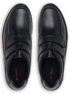 Kickers Reasan Strap Leather Shoe - Black  -Barbou Clothing Shop T6E69 SQ4 0000000004 BLACK SLt