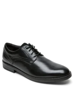 Rockport Sanborn Plain Toe Shoe - Black 