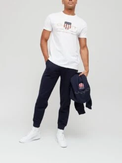 GANT Archive Shield Large Logo T-Shirt - White -Barbou Clothing Shop TGLHQ SQ3 0000000013 WHITE MDo