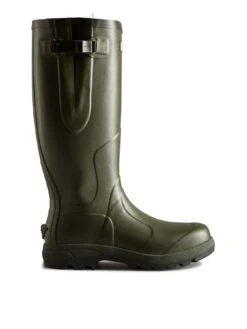 Hunter Balmoral Classic Side Adjustable Wellington Boot - Olive -Barbou Clothing Shop TMN9Q SQ3 0000000068 OLIVE SLs