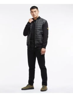 Barbour International Legacy Baffle Zip Thru - Black -Barbou Clothing Shop TPDHD SQ3 0000000004 BLACK MDo