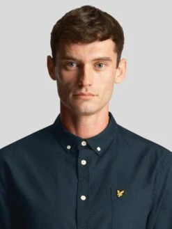 Lyle & Scott Regular Fit Pocket Oxford Shirt - Navy -Barbou Clothing Shop TQAKP SQ4 0000000048 NAVY MDd