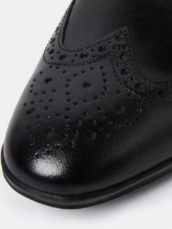 River Island Wide Fit Lace Up Brogue Derby Shoes - Black -Barbou Clothing Shop TRRY9 SQ6 0000000004 BLACK SLd