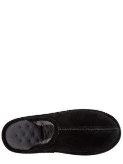 TOTES Isotoner Suede Mule - Black -Barbou Clothing Shop TTQ4X SQ4 0000000004 BLACK SLt