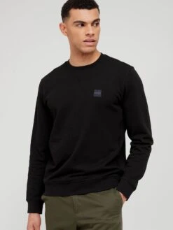 BOSS Westart Crew Neck Sweatshirt - Black