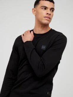 BOSS Westart Crew Neck Sweatshirt - Black -Barbou Clothing Shop TTQ6P SQ4 0000000004 BLACK MDd