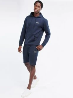 Barbour International Small Logo Overhead Hoodie - Navy -Barbou Clothing Shop TTQ79 SQ3 0000000048 NAVY MDo