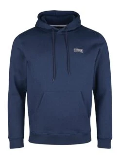 Barbour International Small Logo Overhead Hoodie - Navy -Barbou Clothing Shop TTQ79 SQ4 0000000048 NAVY MDd
