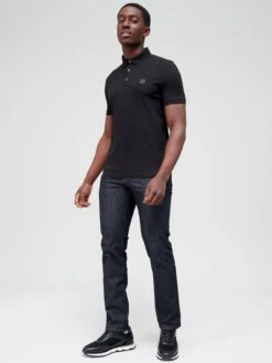BOSS Passenger Slim Fit Polo Shirt-Black -Barbou Clothing Shop TTQ9N SQ3 0000000004 BLACK MDo