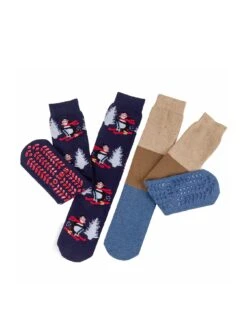 TOTES 2 Pack Original Slipper Sox - Multi