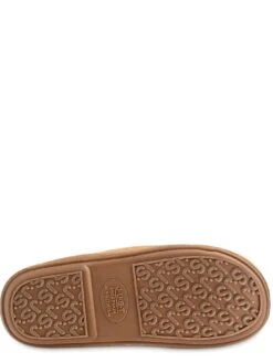 Just Sheepskin Donmar Overlocked Raised Seam Sheepskin Mule Slipper - Chestnut -Barbou Clothing Shop TTQKK SQ5 0000000465 CHESTNUT SLu