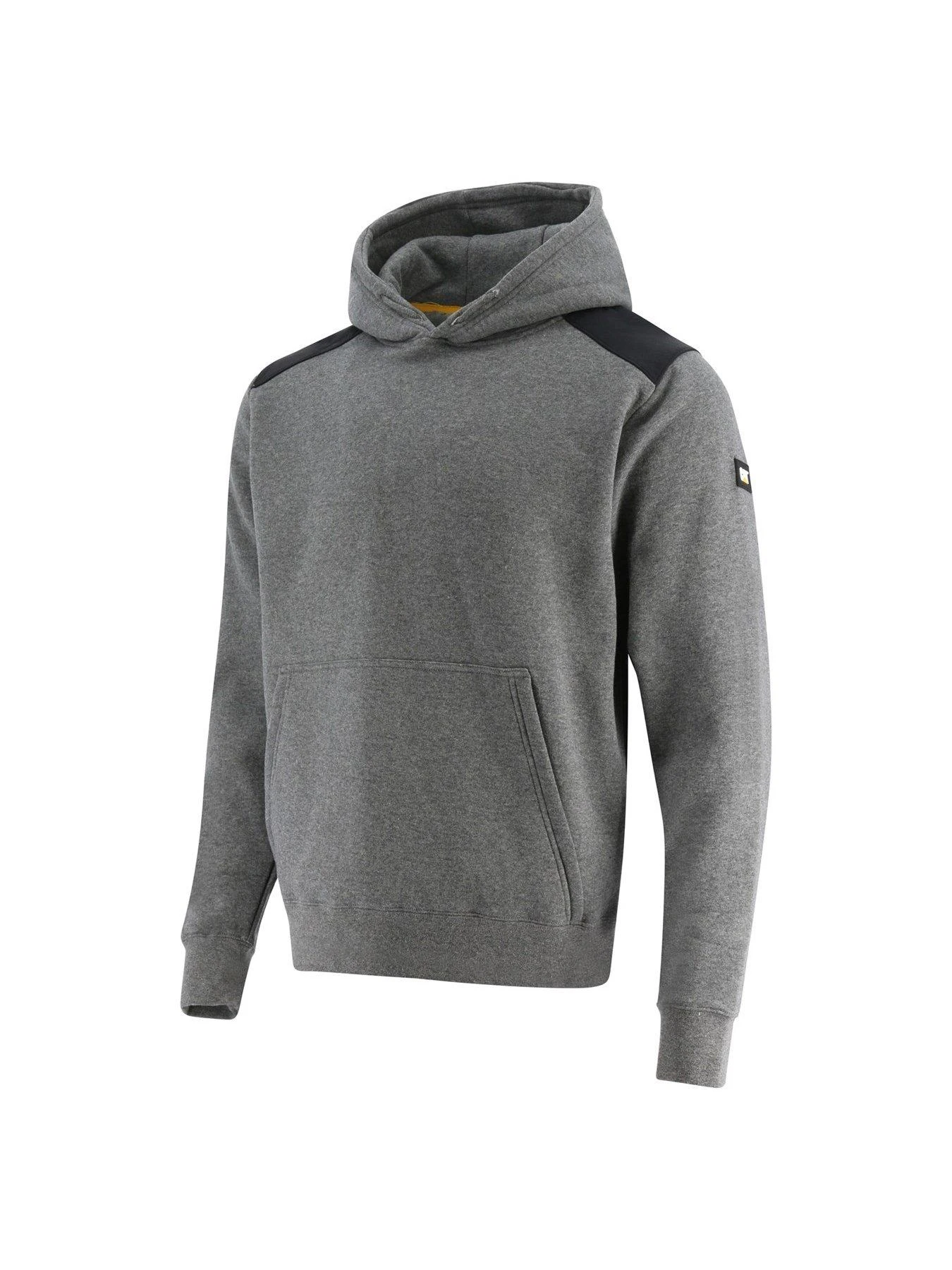 CAT Caterpillar Essentials Hooded Sweatshirt - Grey 1 CAT Caterpillar Essentials Hooded Sweatshirt - Grey