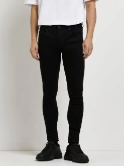 River Island Crow Spray On Skinny Jeans - Black