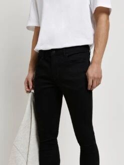 River Island Crow Spray On Skinny Jeans - Black -Barbou Clothing Shop U4E7G SQ4 0000000004 BLACK MDd