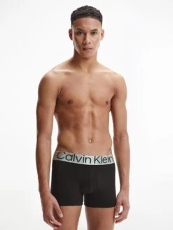 Calvin Klein 3 Pack Trunks - Black -Barbou Clothing Shop U9HKG SQ3 0000000004 BLACK SLd