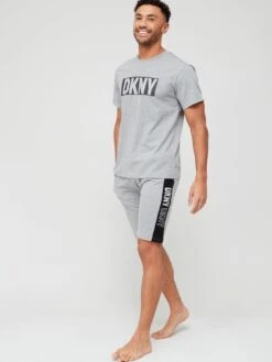 DKNY River Bandits Lounge T-Shirt - Grey Marl -Barbou Clothing Shop UE9NN SQ3 0000000023 GREY MARL MDo
