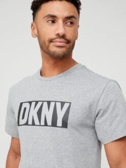 DKNY River Bandits Lounge T-Shirt - Grey Marl -Barbou Clothing Shop UE9NN SQ4 0000000023 GREY MARL MDd