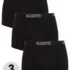 AllSaints Men's 3 Pack Wren Boxer Shorts - Black