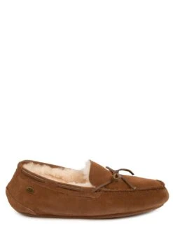 Just Sheepskin Torrington Sheepskin Moccasin Slipper -Barbou Clothing Shop UHHWF SQ3 0000000143 BROWN SLf