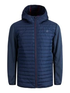 Jack & Jones Jack & Jones Plus Hybrid Padded Jacket - Navy Blazer -Barbou Clothing Shop UJRP4 SQ4 0000001379 NAVY BLAZER MDd