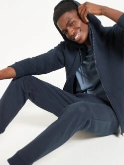 Everyday Essential Zip Through Hoodie - Navy -Barbou Clothing Shop UNHNN SQ4 0000000048 NAVY MDd