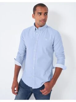 Crew Clothing Slim Fit Oxford Shirt - Sky Blue