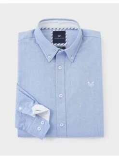 Crew Clothing Slim Fit Oxford Shirt - Sky Blue -Barbou Clothing Shop UNNJY SQ3 0000000377 SKY BLUE MDo