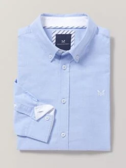 Crew Clothing Classic Fit Oxford Shirt - Sky Blue -Barbou Clothing Shop UNNK6 SQ6 0000000377 SKY BLUE MDd2
