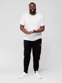 Calvin Klein Jeans Big & Tall Stripe Ck Colorblock T-shirt - Cirrus Grey -Barbou Clothing Shop URQYH SQ3 0000016835 CIRRUS GREY MDo