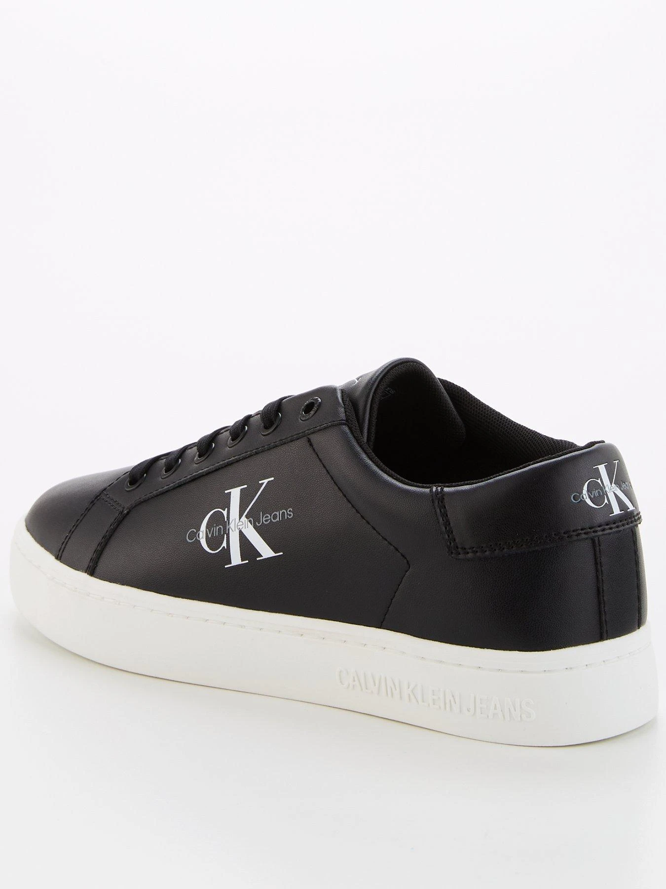 Calvin Klein Jeans Classic Cupsole Lace Up Trainers - Black 2 Calvin Klein Jeans Classic Cupsole Lace Up Trainers - Black - Image 2
