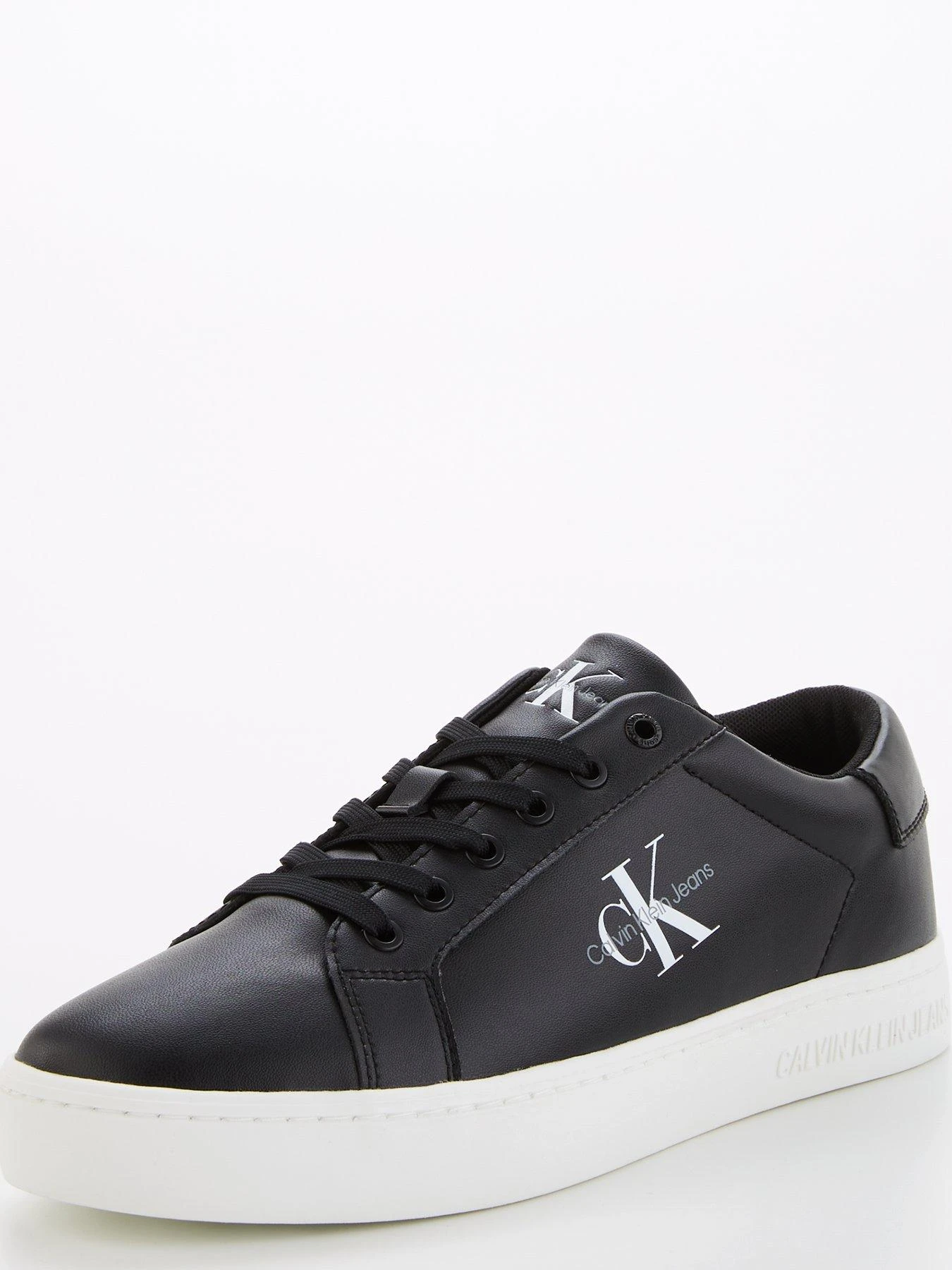 Calvin Klein Jeans Classic Cupsole Lace Up Trainers - Black 3 Calvin Klein Jeans Classic Cupsole Lace Up Trainers - Black - Image 3