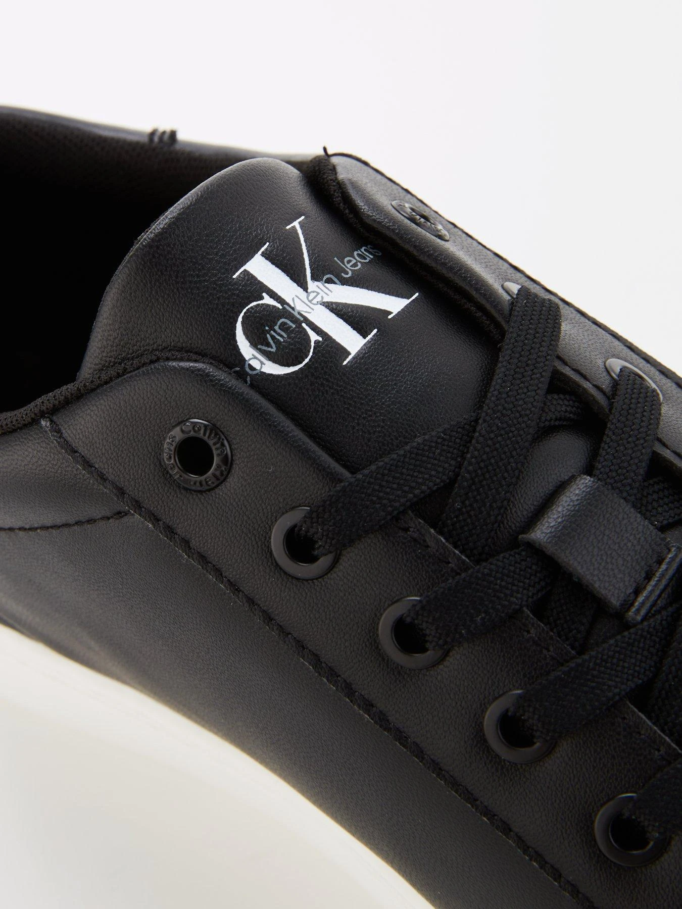 Calvin Klein Jeans Classic Cupsole Lace Up Trainers - Black 6 Calvin Klein Jeans Classic Cupsole Lace Up Trainers - Black - Image 6