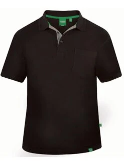 D555 Grant Pique Polo Shirt - Black -Barbou Clothing Shop UV2BE SQ3 0000000004 BLACK MDo