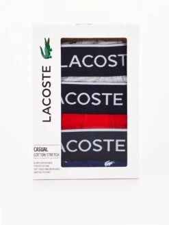 Lacoste Trunks (3 Pack) - Blue -Barbou Clothing Shop UV6VY SQ3 0000000020 BLUE SLd