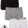 BOSS Bodywear 3 Pack Power Trunks - Black/White/Grey