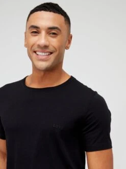 BOSS Bodywear 3 Pack Classic Crew T-Shirt - Black -Barbou Clothing Shop UVLWW SQ5 0000000004 BLACK MDd