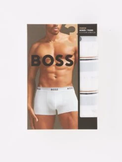 BOSS Bodywear 3 Pack Power Trunks - White -Barbou Clothing Shop UVLXQ SQ4 0000000013 WHITE SLd1