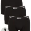 BOSS Bodywear 3 Pack Power Boxer Briefs - Black
