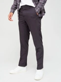 Farah Roachman 4 Way Stretch Regular Fit Trousers - Charcoal