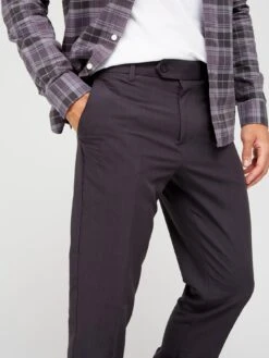 Farah Roachman 4 Way Stretch Regular Fit Trousers - Charcoal -Barbou Clothing Shop UY8BE SQ5 0000000071 CHARCOAL MDd1