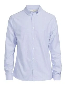 River Island Long Sleeve Stretch Oxford Shirt - Light Blue -Barbou Clothing Shop UYVZH SQ5 0000000150 LIGHT BLUE MDd1