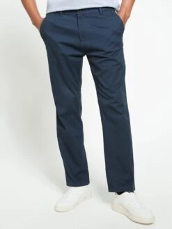 Everyday Straight Chino Trousers - Navy