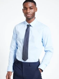 Everyday Long Sleeve Easy Care Smart Shirt - Light Blue