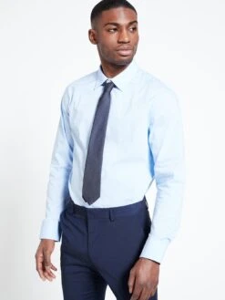 Everyday Long Sleeve Easy Care Smart Shirt - Light Blue -Barbou Clothing Shop UZMHN SQ4 0000000150 LIGHT BLUE MDd