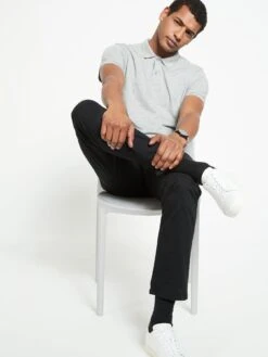 Everyday Slim Chino Trousers - Black -Barbou Clothing Shop UZMRG SQ4 0000000004 BLACK MDd