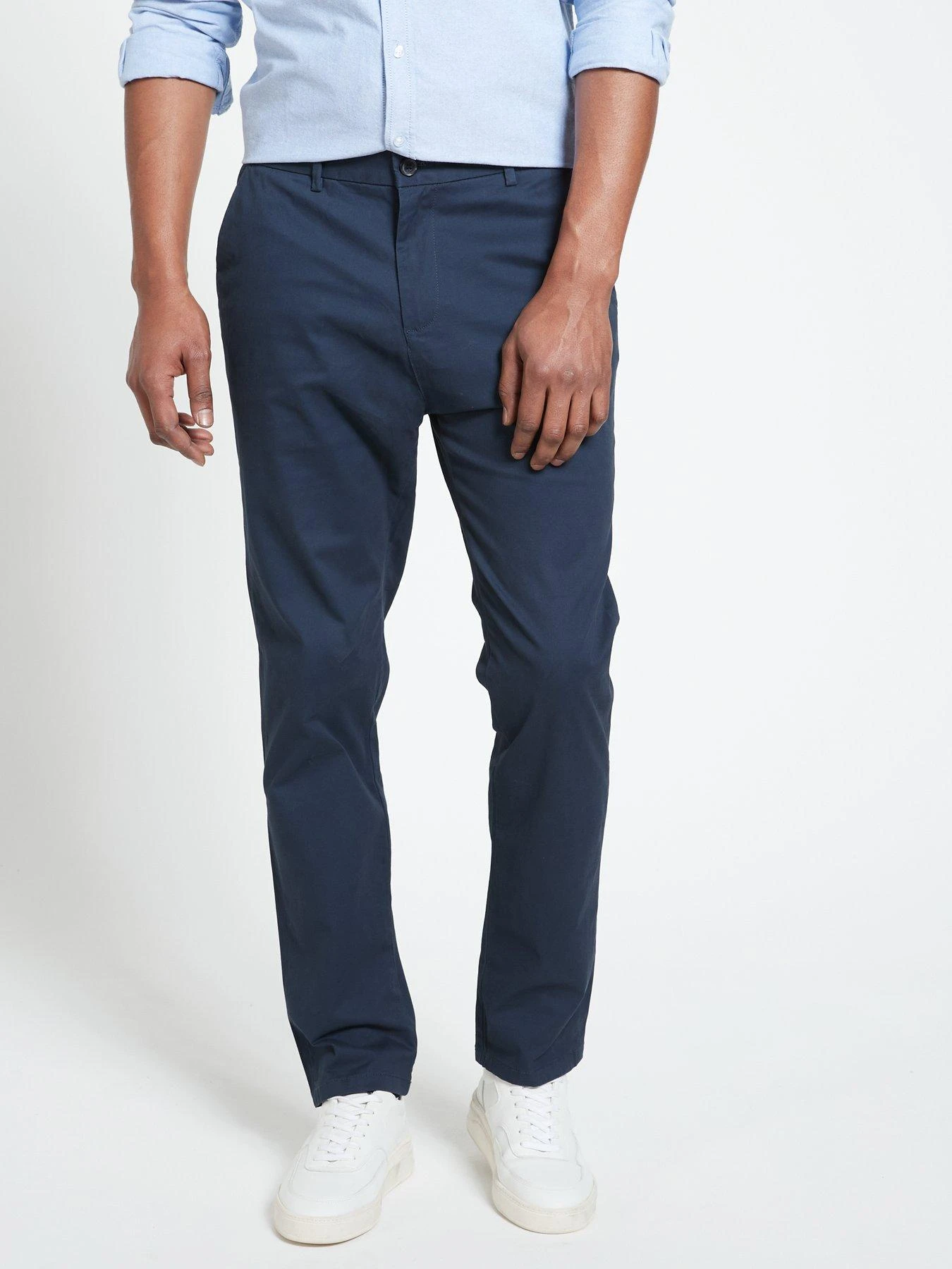 Everyday Slim Chino Trousers - Navy 1 Everyday Slim Chino Trousers - Navy