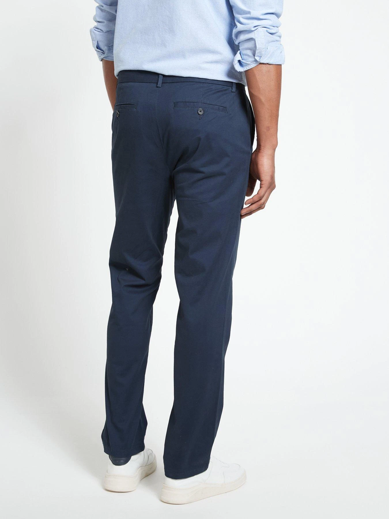 Everyday Slim Chino Trousers - Navy 2 Everyday Slim Chino Trousers - Navy - Image 2