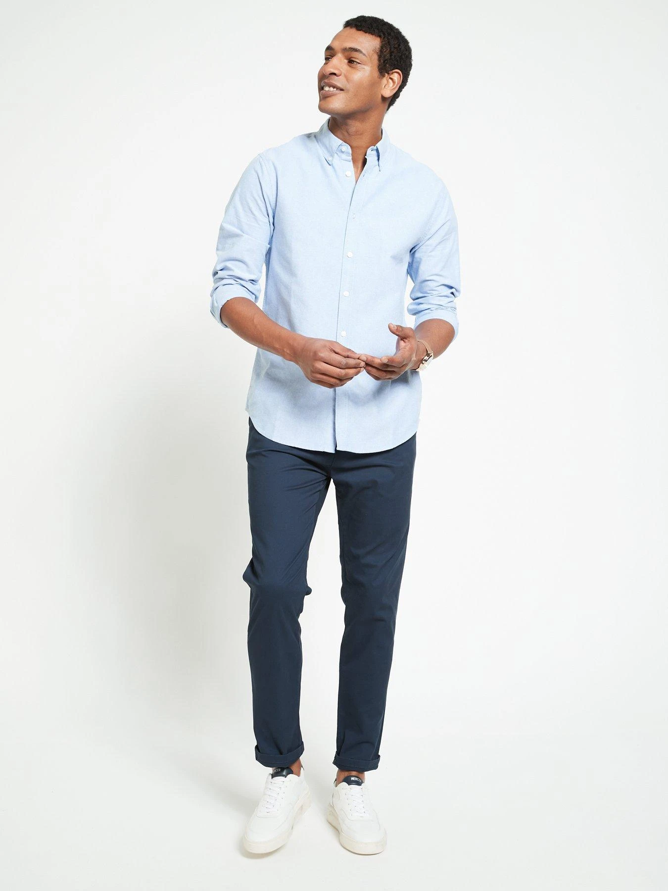 Everyday Slim Chino Trousers - Navy 3 Everyday Slim Chino Trousers - Navy - Image 3